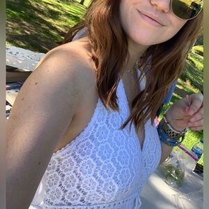 Le Marais White Halter dress